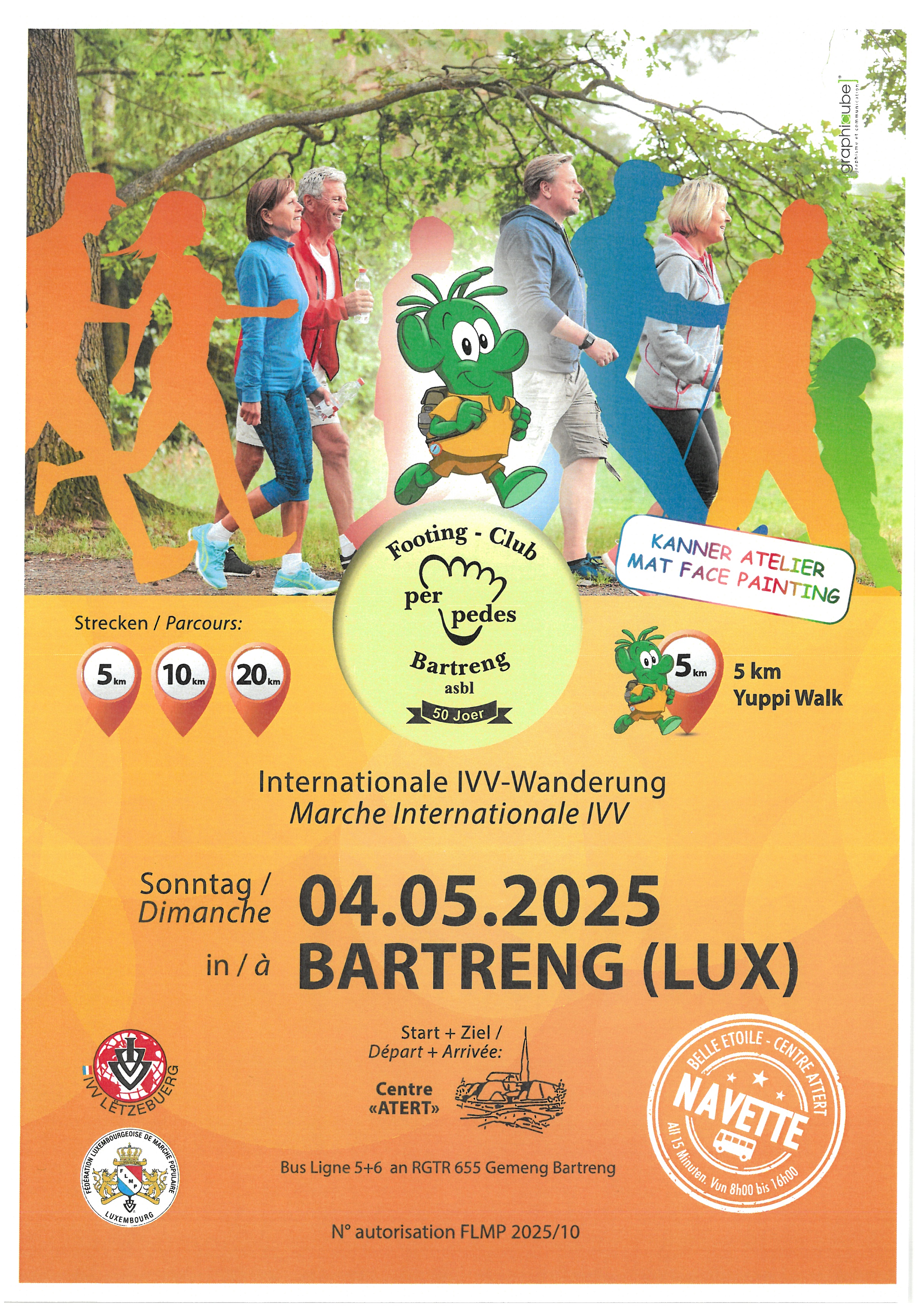 BERTRANGE FLMP IVV WANDERUNG + YUPPI WALK 